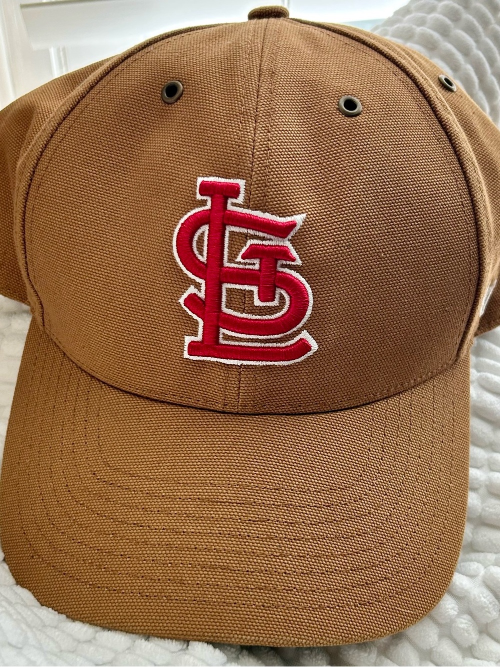 Carhartt Brown Baseball Cap with Red StL Logo